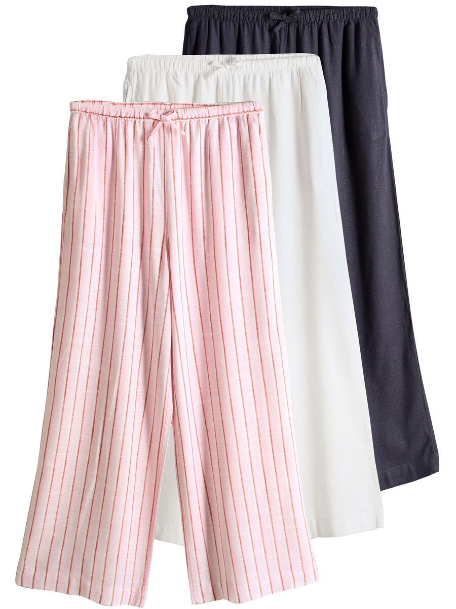 

Широкие брюки The Set, цвет Rose/Pitaya/Black/White