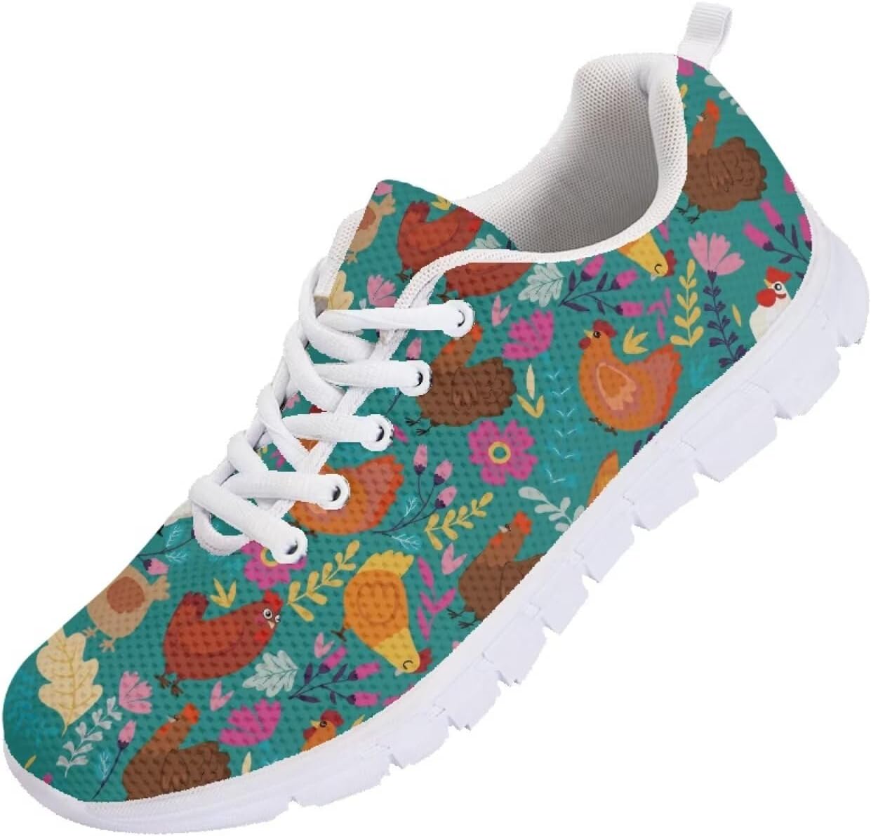 

Мужские кроссовки Funnydude Funny Print для бега, осенние, легкие, дышащие, спортивные, Cartoon Rooster