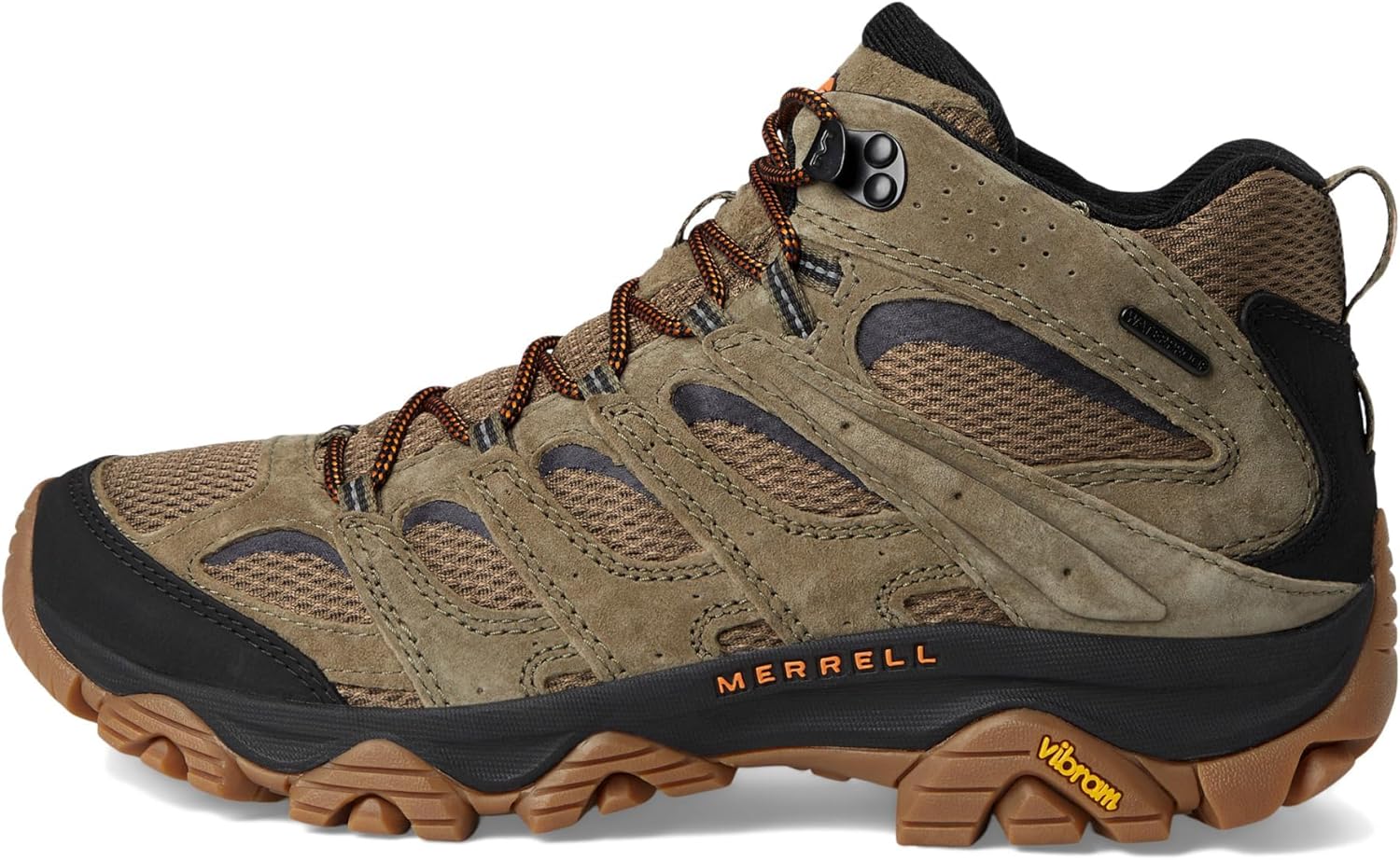 Мужские походные ботинки Merrell Moab 3 Mid водонепроницаемые, New Olive/Gum — фото 4