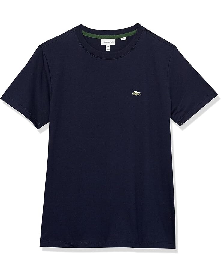 

Толстовка Lacoste Kids Short Sleeve Crew Neck Classic Cotton T-Shirt, цвет Navy Blue