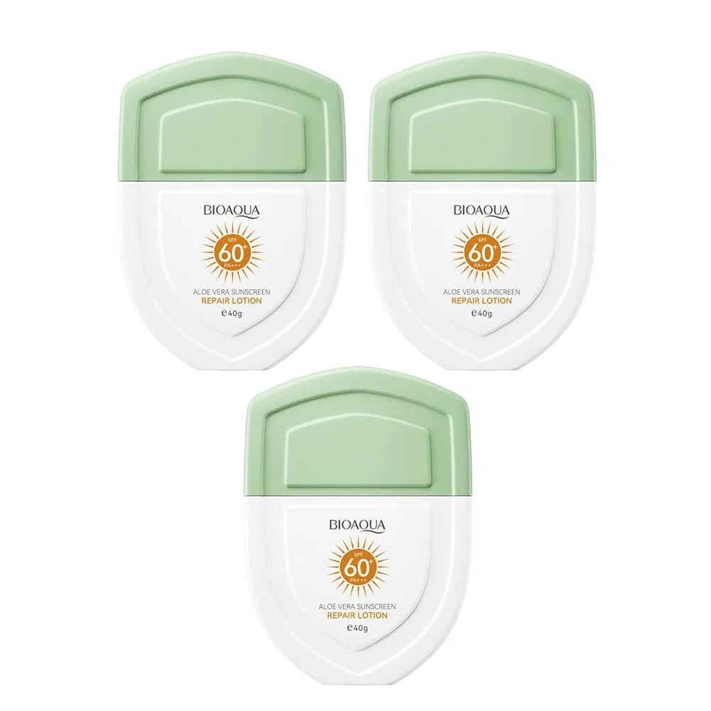 Увлажняющий солнцезащитный крем с алоэ вера SPF 30+ Jawseu, 3 Pieces.