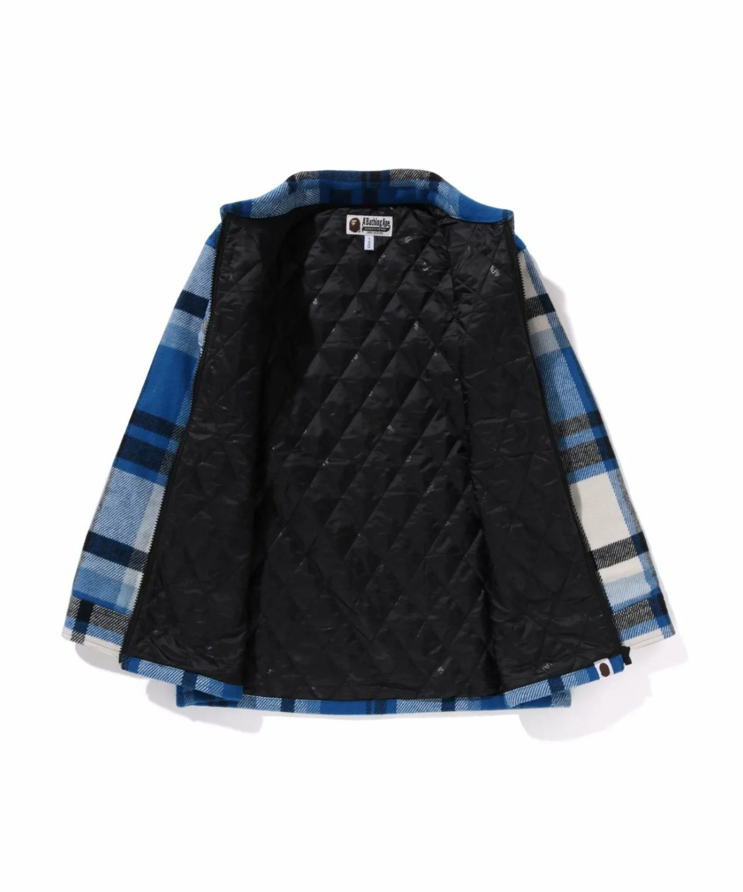 Куртка в клетку BAPE A BATHING APE PIRATE STORE, BLUE — фото 3