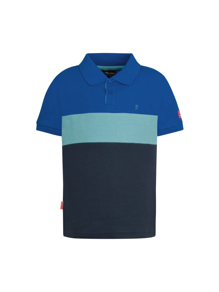 

Trollkids Функциональная рубашка-поло Eikefjord кобальтово-синего цвета