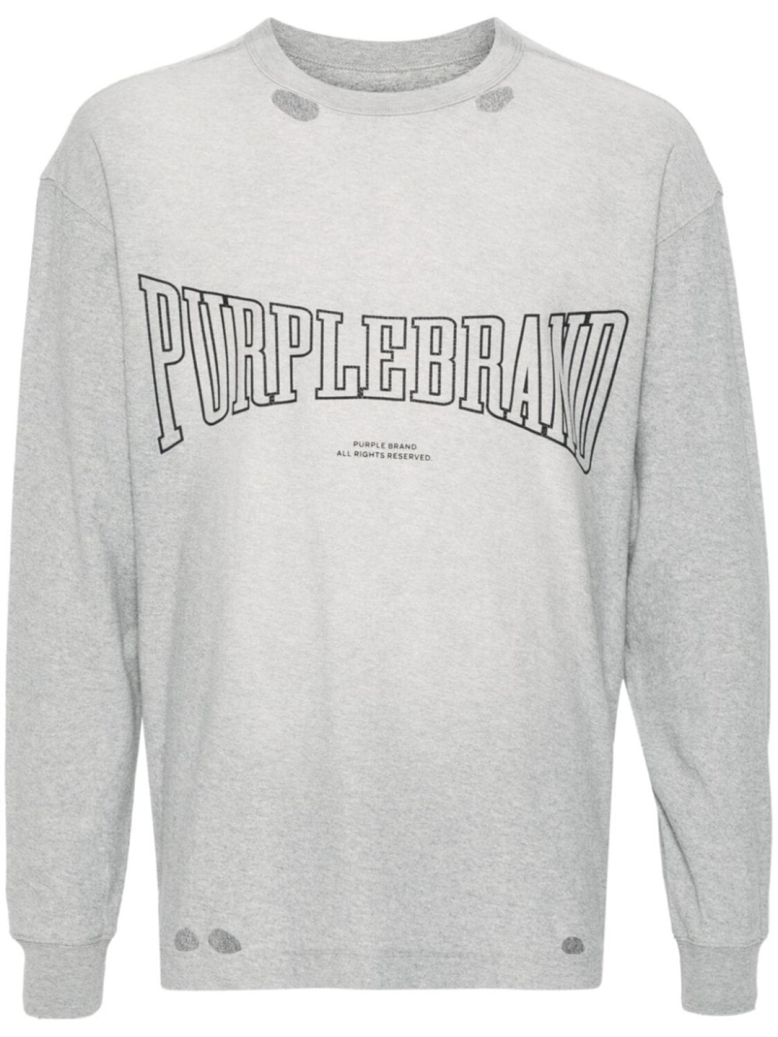 

Purple Brand потертая толстовка, серый