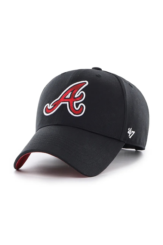 

Бейсболка с козырьком хлопковая MLB Oakland Athletics 47 Brand, черный