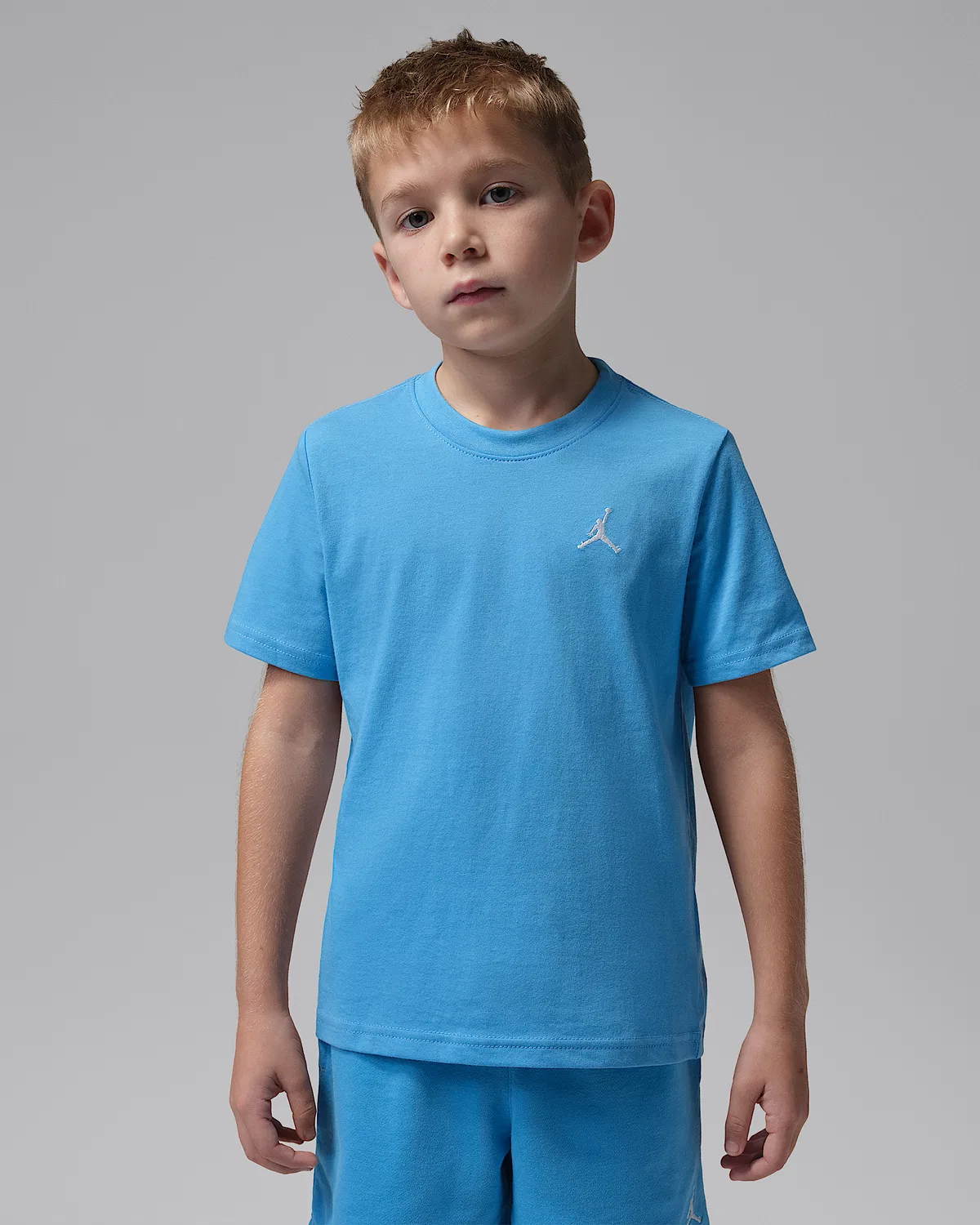 Детский набор из 2 предметов: шорты из французского футера Jordan Brooklyn Essentials, Blue — фото 3