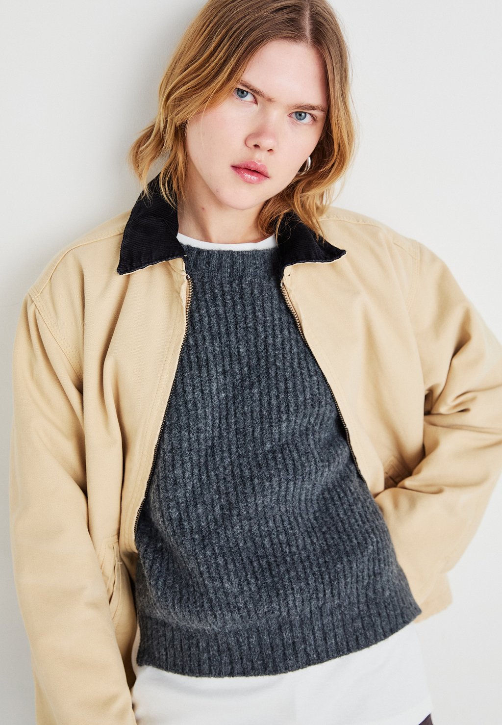

Легкая куртка BELLE WASHED JACKET Weekday, бежевый