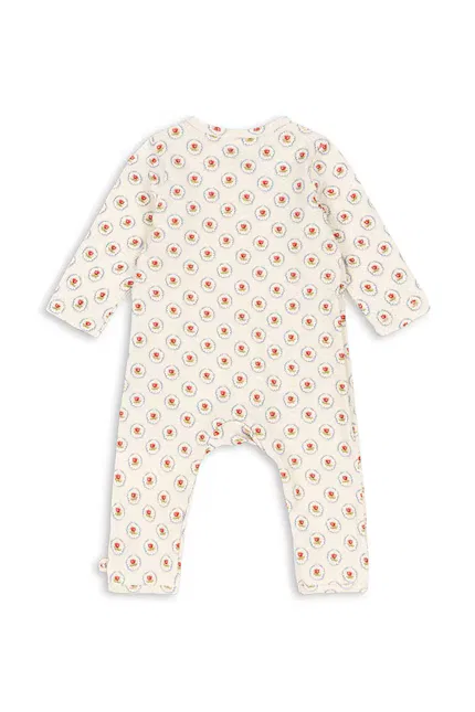 Комбинезон для новорожденных Newborn Onesie Konges Sløjd, бежевый — фото 3