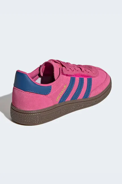 Кроссовки детские модели HANDBALL SPEZIAL из кожи и замши Adidas Originals, розовый — фото 3