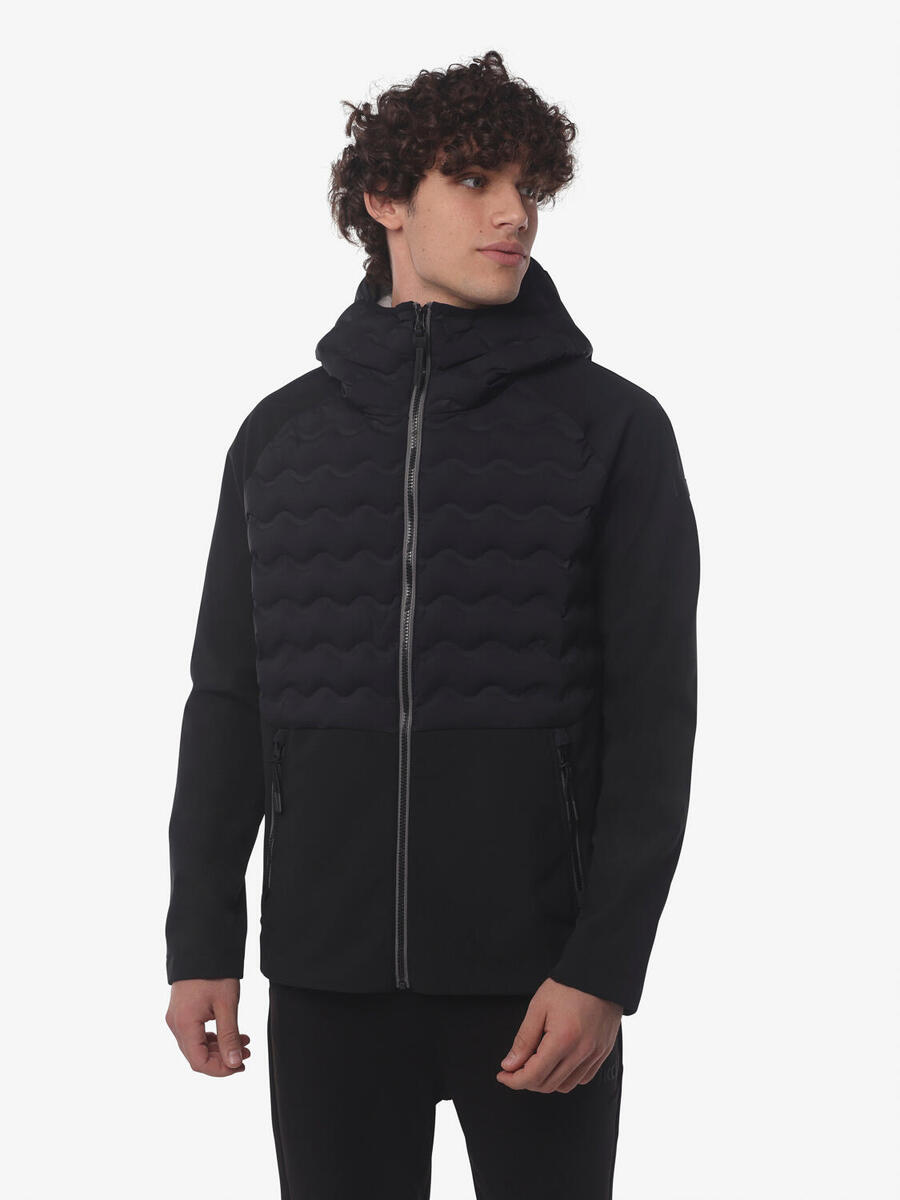 

JAKED Черная синтетическая фитнес-куртка для мужчин