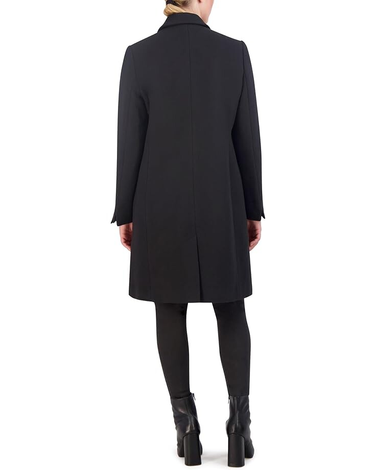 

Пальто Cole Haan Asymmetrical Peak Lapel Coat, черный