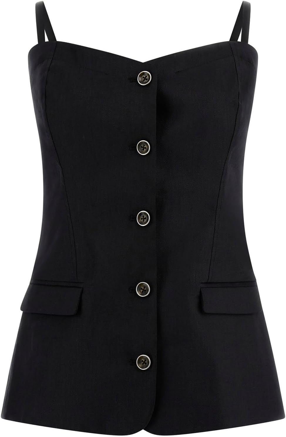 

Женский корсет-топ Isabeau Eco без рукавов GUESS, Jet Black