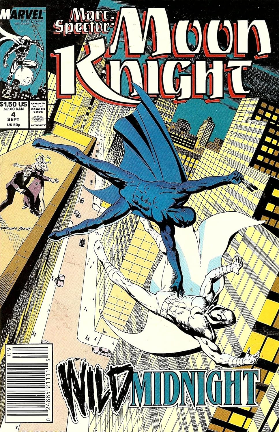 

Marc Spector Moon Knight Comic # 4 September 1989 (Marvel Comics)