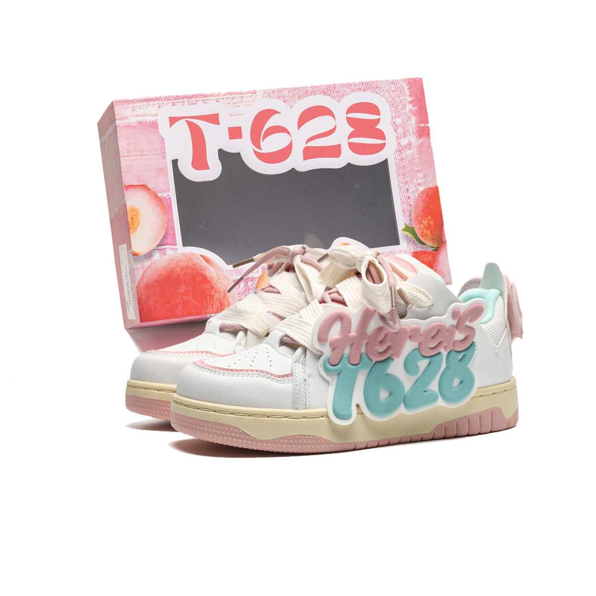 

Кроссовки T628 Skateboarding Shoes Women's Low-top, цвет Strawberry color