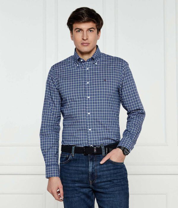 

Рубашка мужская Tommy Hilfiger в клетку, синий