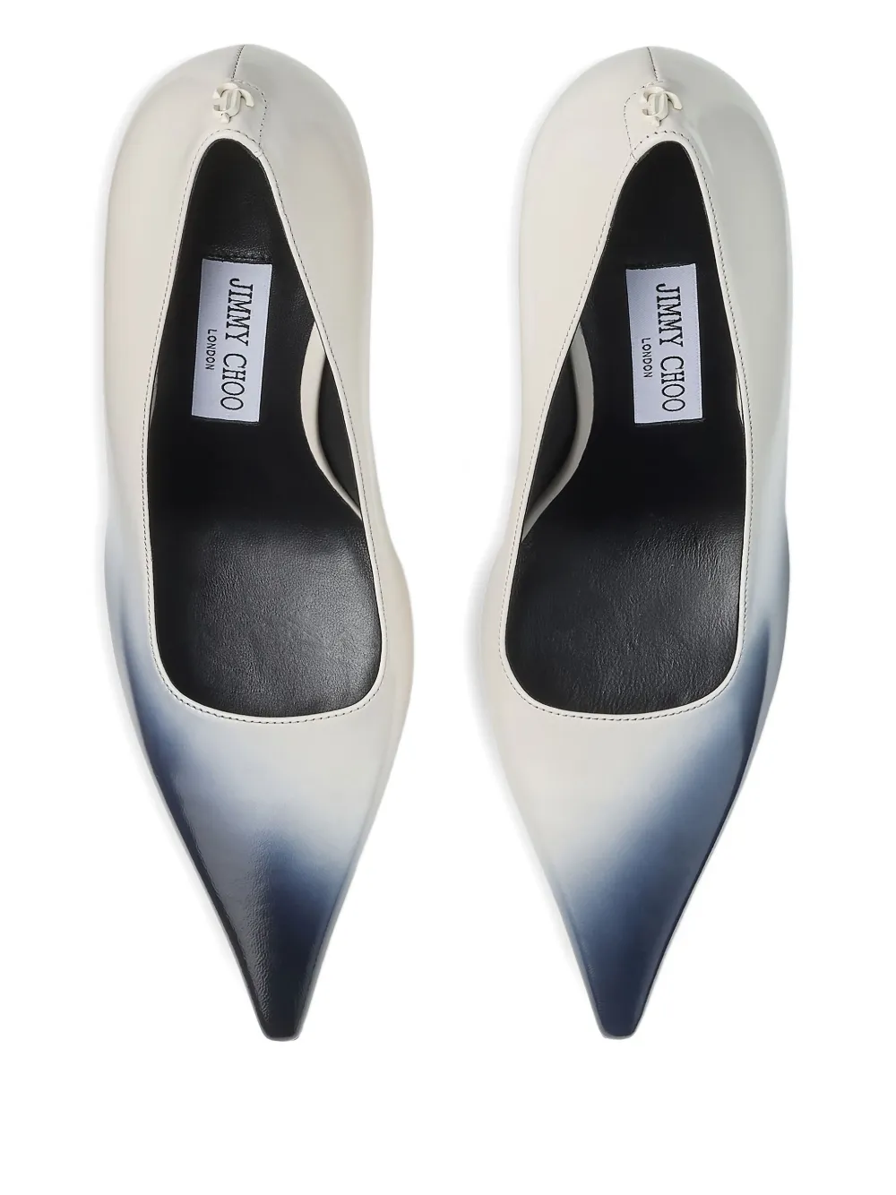 Туфли Ixia 85 с заостренным носком Jimmy Choo, белый — фото 4