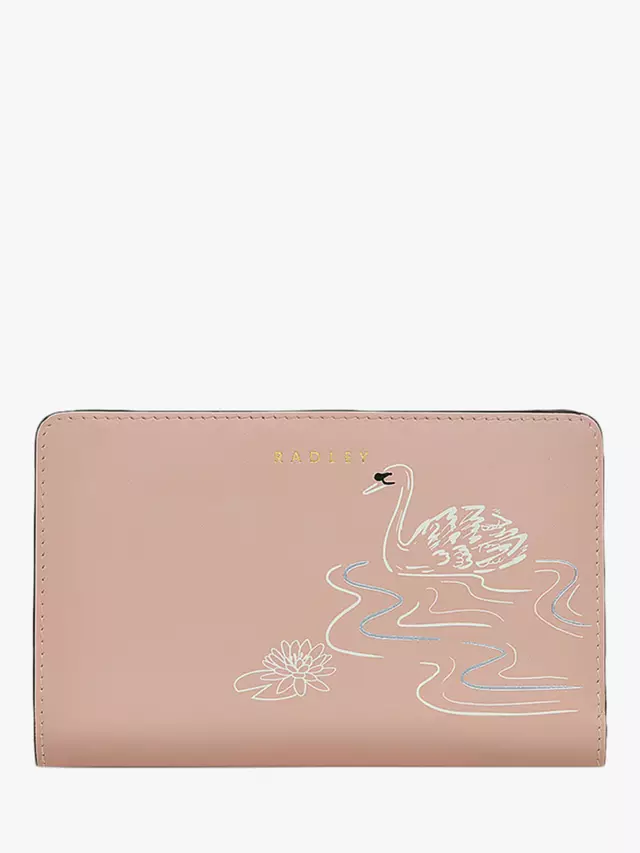 

Портмоне Radley Swanning Around Leather Medium Bifold, цвет prairie pink
