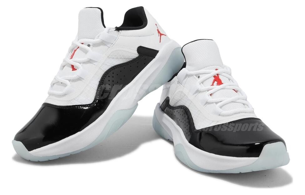 Женские винтажные баскетбольные кроссовки Jordan Air Jordan 11, Черно-белый — фото 3