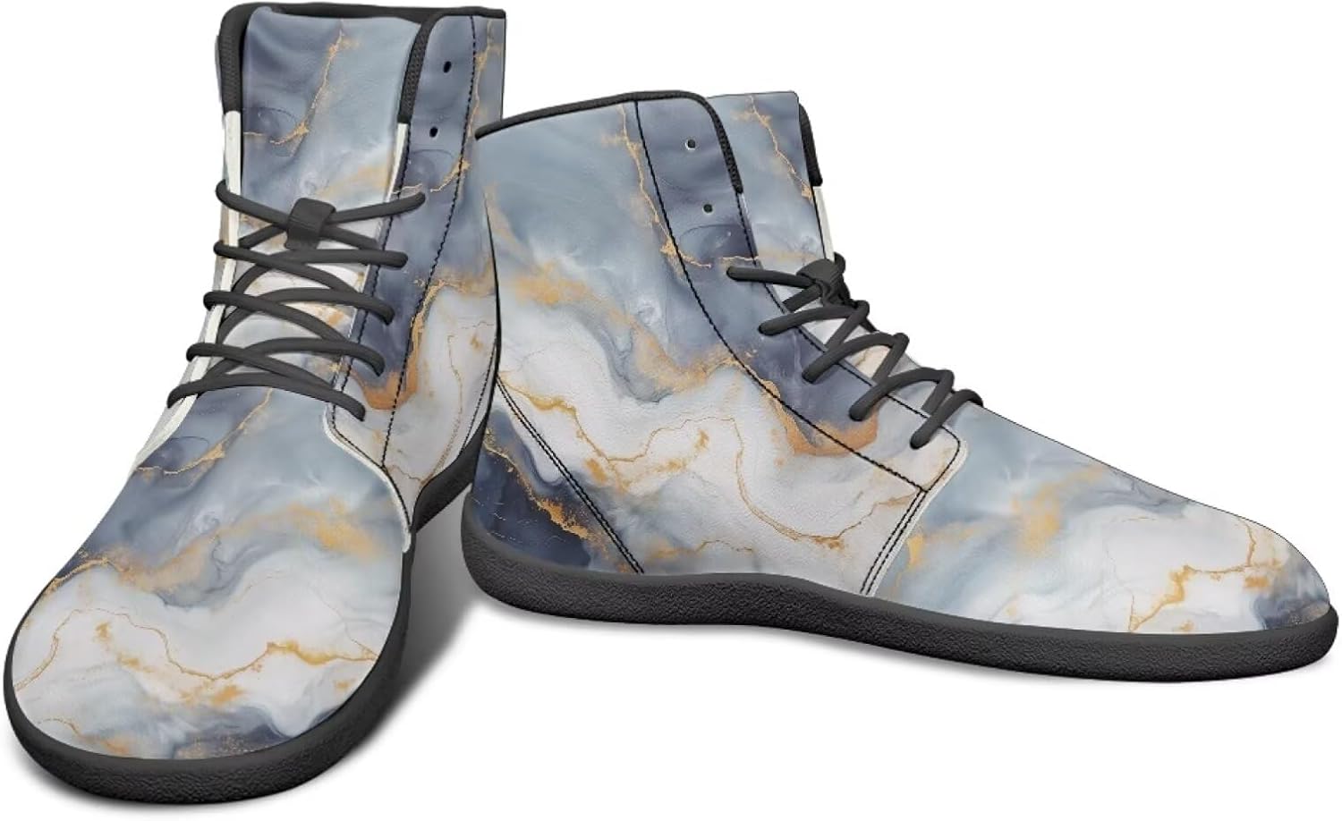 

Высокие легкие кроссовки с мраморным дизайном Watdotory, синий