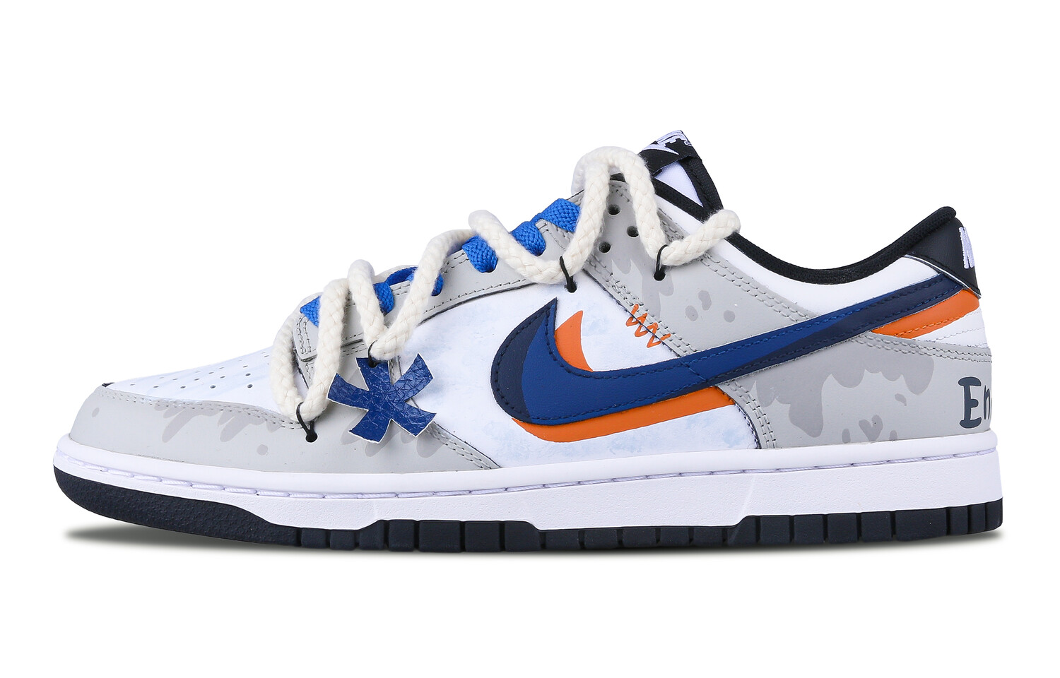 

Кроссовки Nike Dunk Skateboarding Shoes Men Low-top White/gray/orange, оранжевый