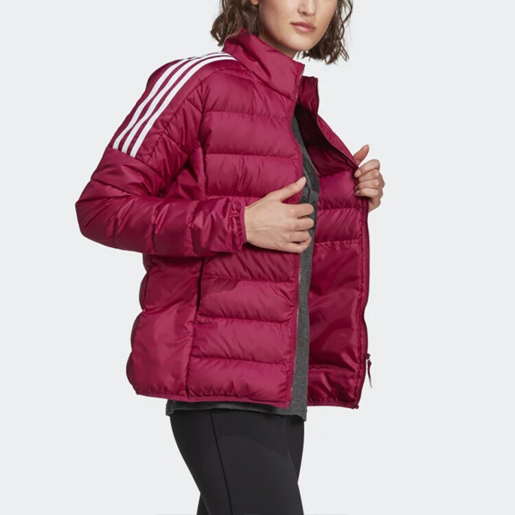 Пуховик женский красный Adidas, красный — фото 3