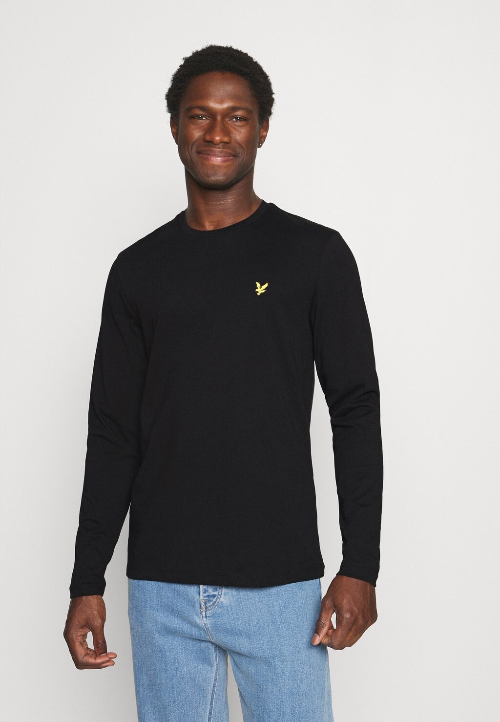 

Футболка с длинным рукавом Lyle & Scott, угольно-черная