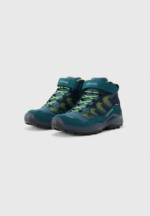 Ботинки для ходьбы maddox pro mid унисекс Lowa, Petrol/Limone — фото 2