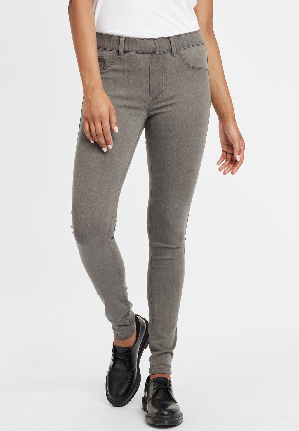 

Джинсы облегающие OXGESINE JEANS HOSE Oxmo, серый деним