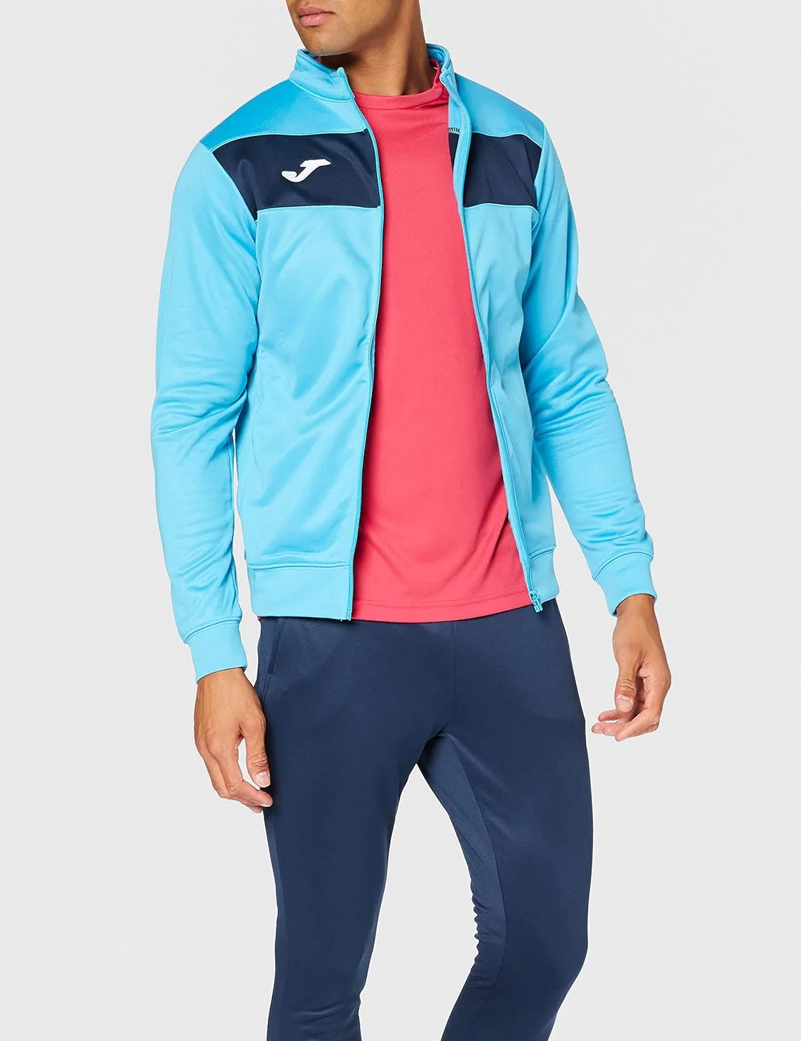 Спортивный костюм Joma Academy II для мужчин и девочек, Turquoise/Flower/Navy — фото 2
