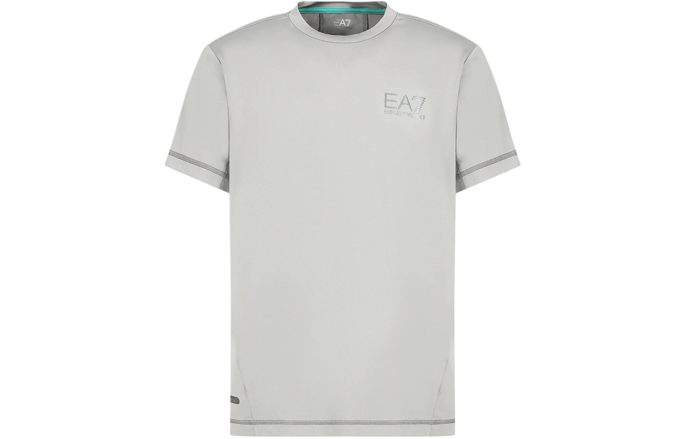 

Футболка мужская EA7 SS24 серая EMPORIO ARMANI, серый