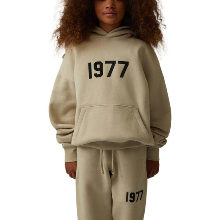 Детская толстовка Fear Of God Essentials, цвет Wheat — фото 4