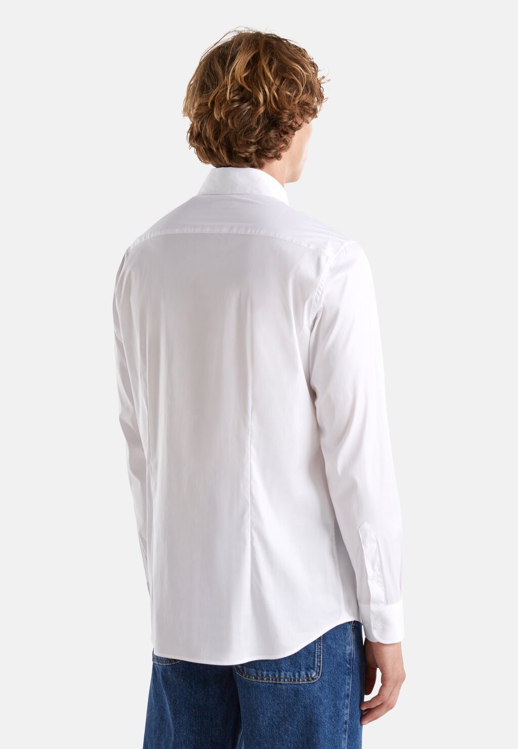 

Рубашка SLIM FIT United Colors of Benetton, белый