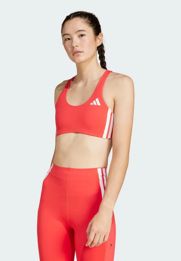 Спортивный бюстгальтер adizero средней поддержки Adidas Performance, Semi Lucid Red — фото 2