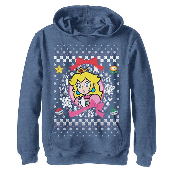

Детская худи с принтом Nintendo Super Mario Classic Ugly Christmas Peach Licensed Character