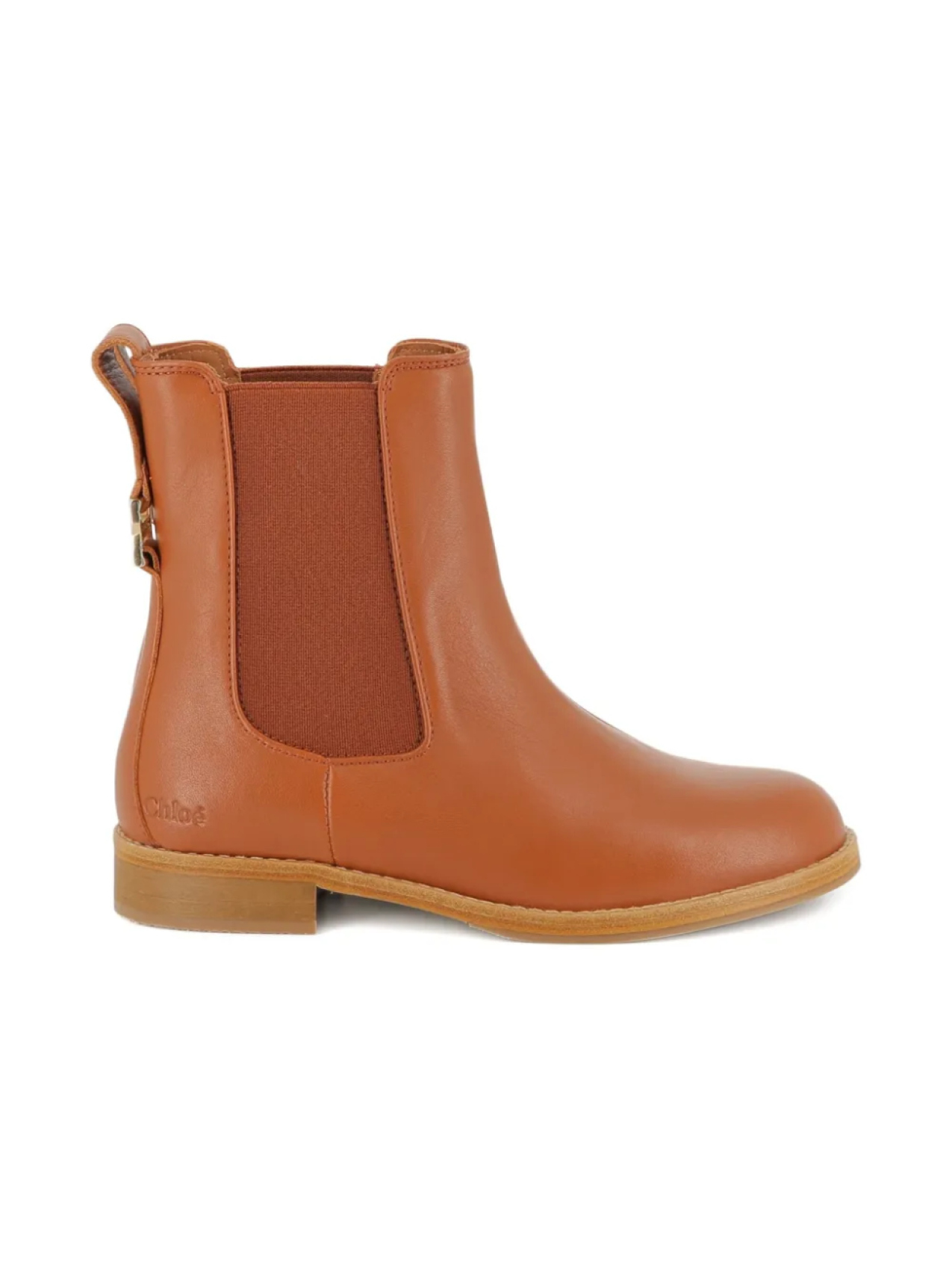 

Chloé Kids ботинки челси, коричневый