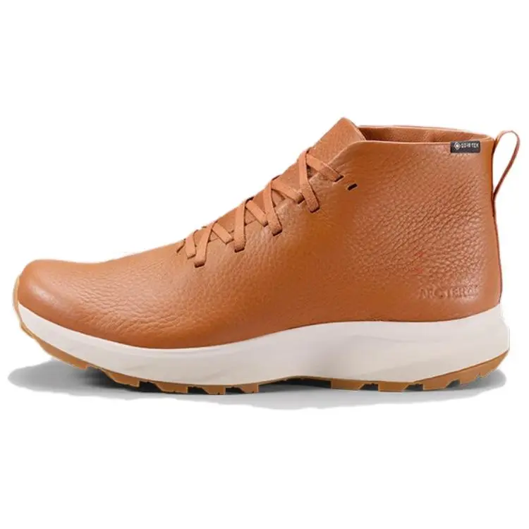 

Arcteryx Solano LTHR амортизирующие нескользящие кроссовки Mid top Casual Unisex коричневый серый