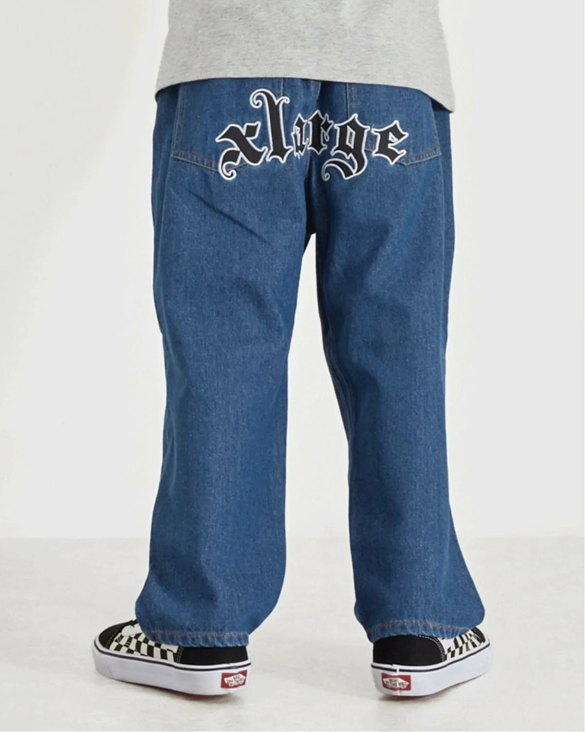 Джинсовые брюки с нашивкой на бедре XLARGE KIDS, Blue