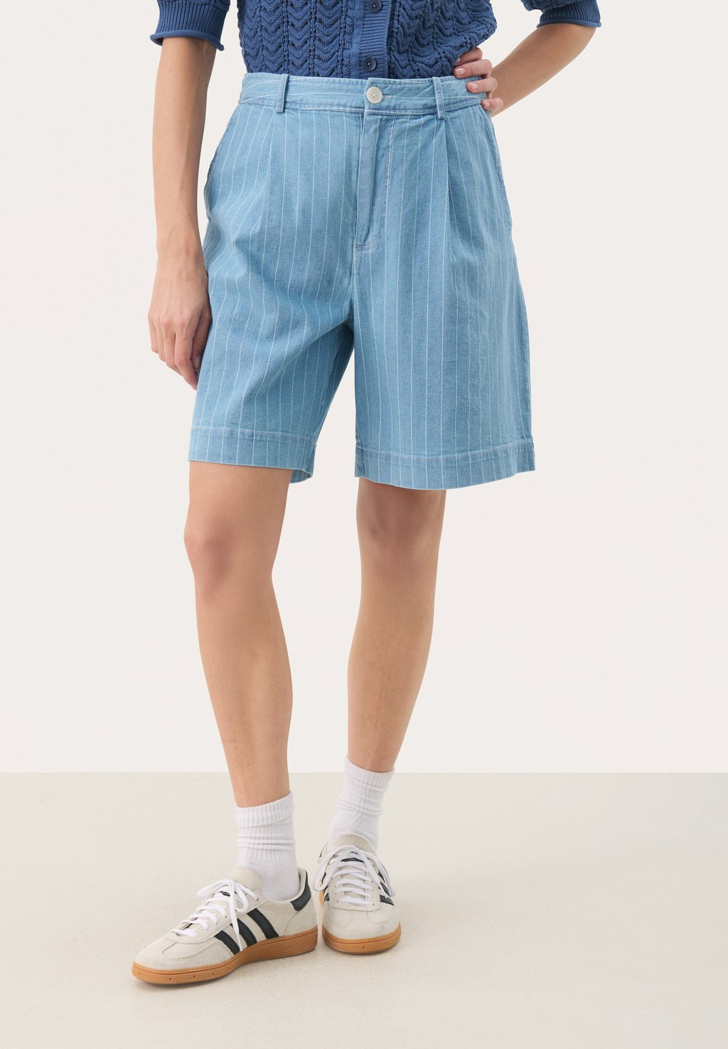 

Джинсовые шорты REGINAS Part Two, цвет Stripe Light Denim
