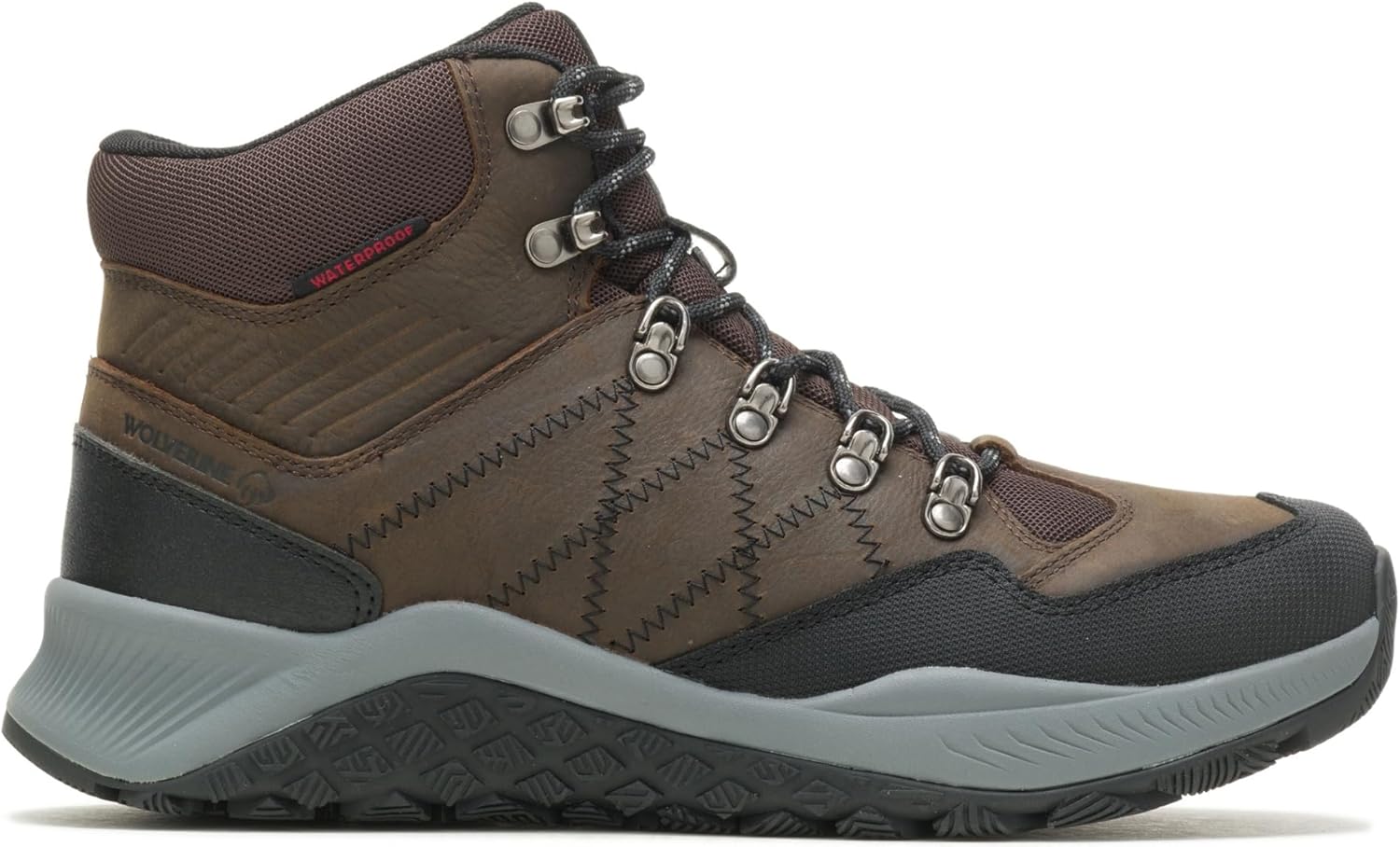 

Мужские водонепроницаемые походные ботинки WOLVERINE Luton Mid, коричневый