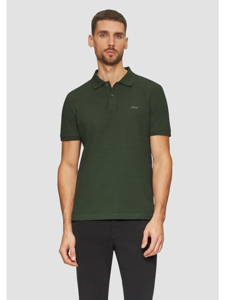 

Футболка s.Oliver Polo-Shirt kurzarm, оливковый