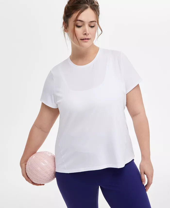 

Футболка с коротким рукавом Plus Size из супермягкой ткани ID Ideology, белый