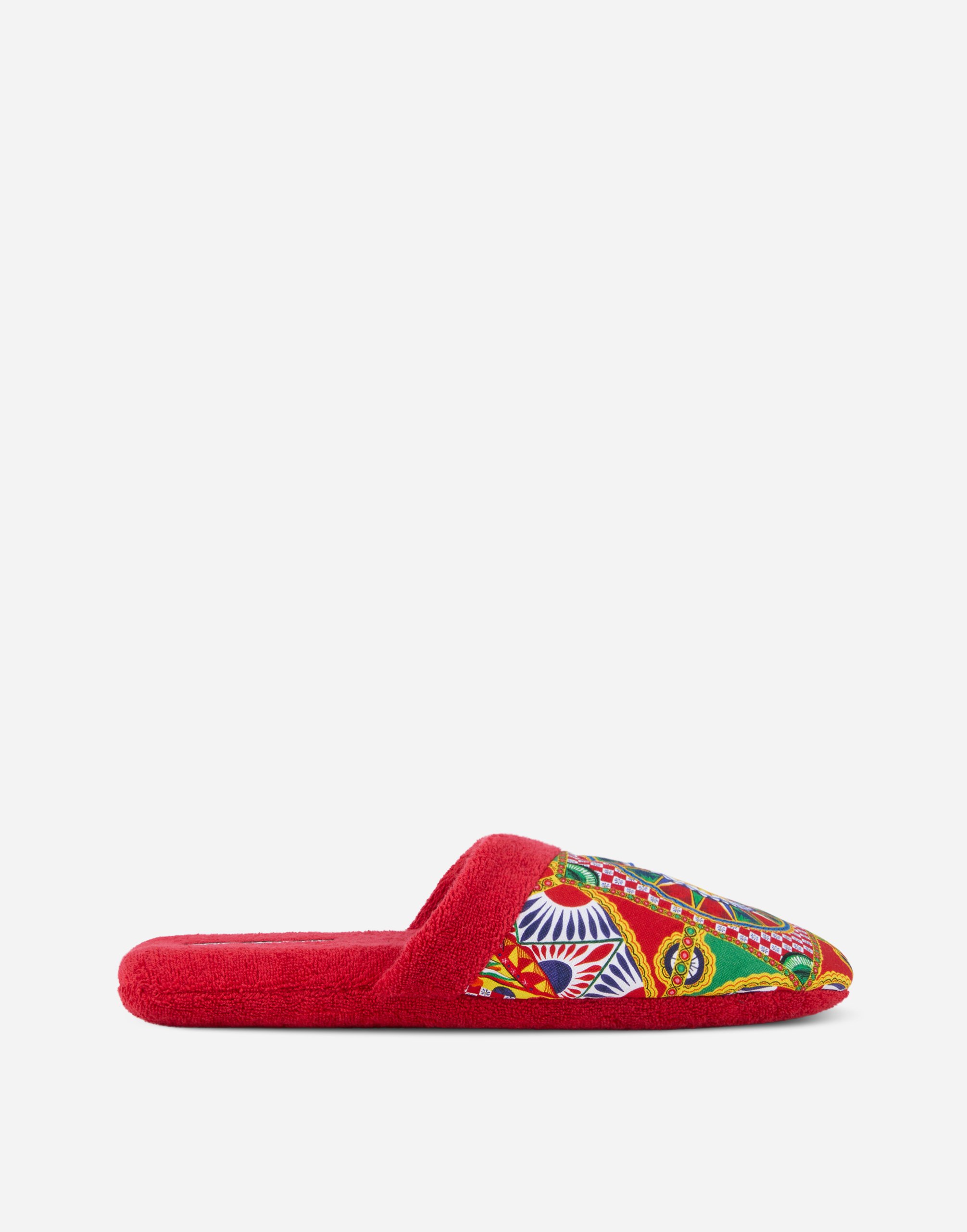Тапочки из хлопкового махрового полотна Dolce & Gabbana, мультиколор