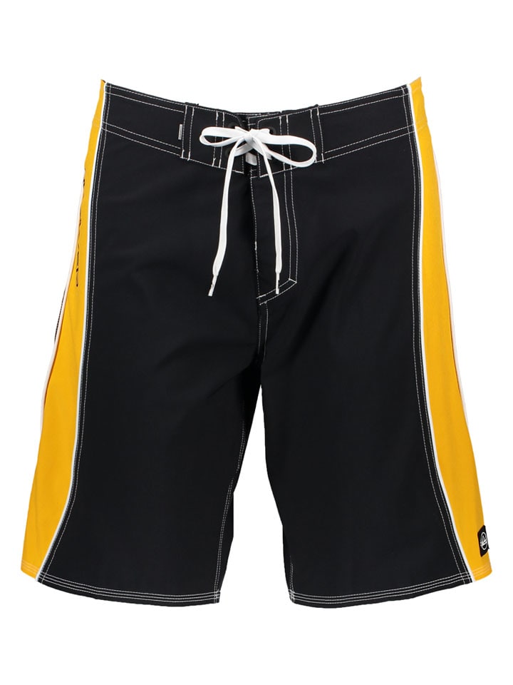 

Quiksilver Бермудские шорты черно-желтого цвета