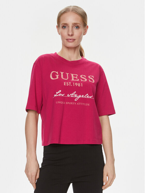 

Футболка свободного покроя Guess, фиолетовый