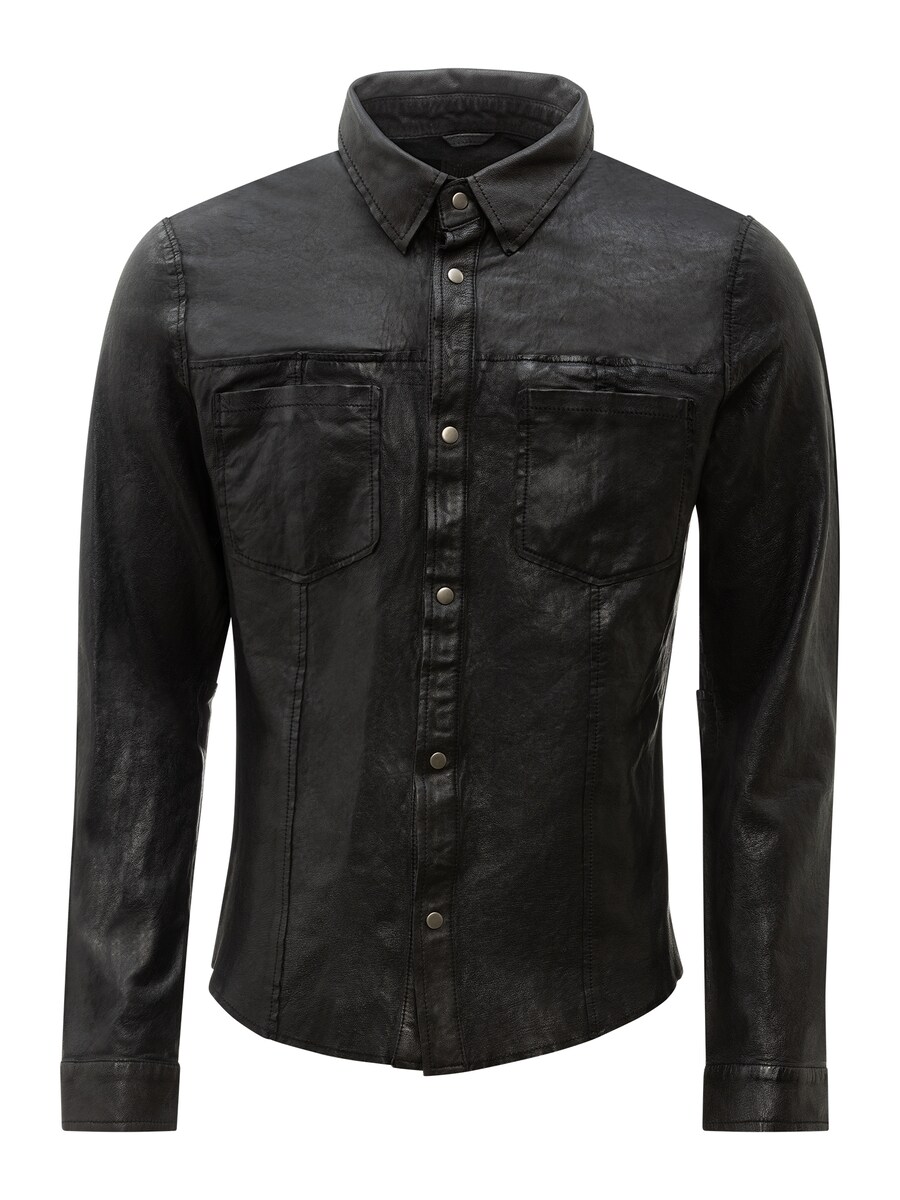 

Рубашка Slim Fit на пуговицах RICANO Das Reverse, черный