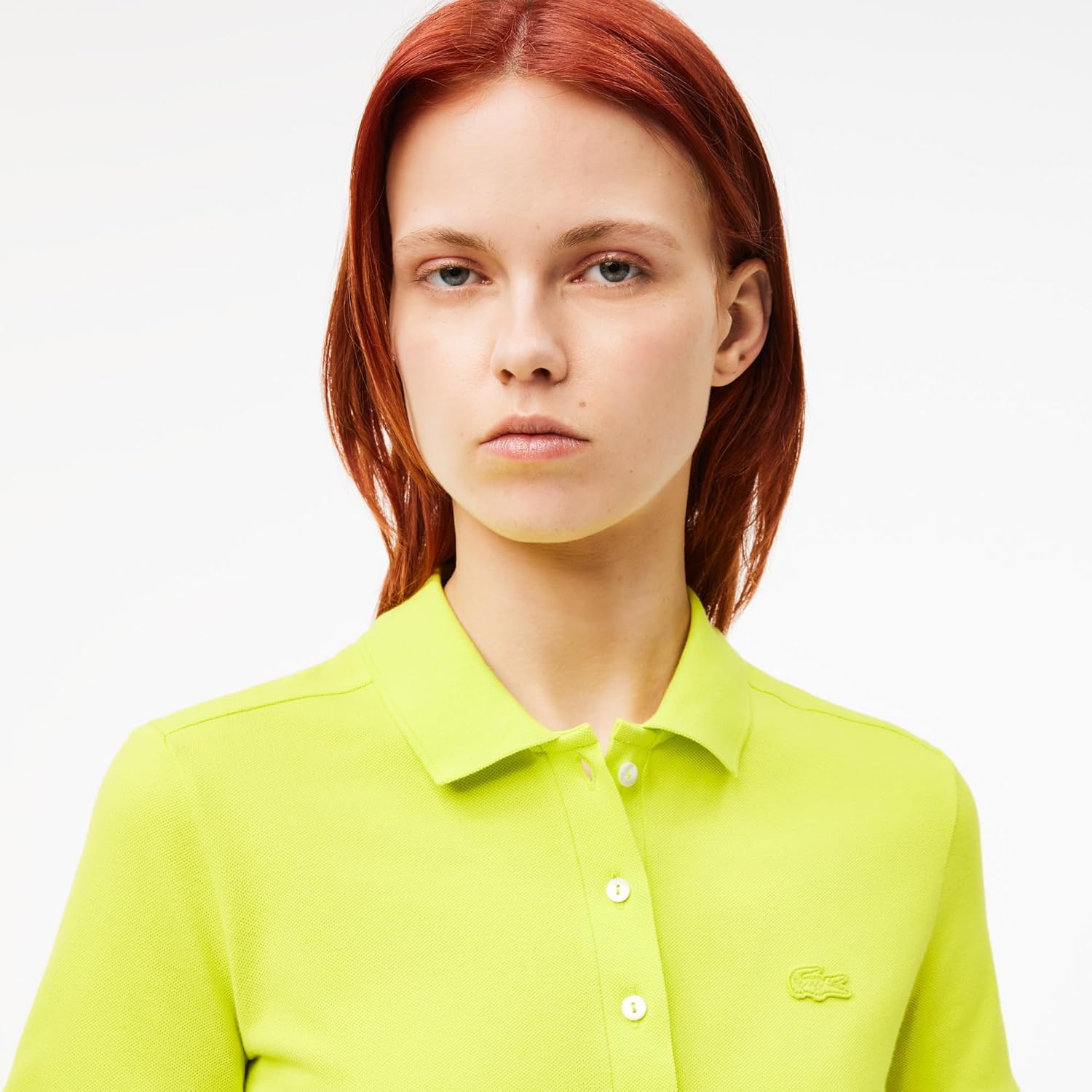 Поло Lacoste Firefly, Slim Fit, из стрейч-пике, женское — фото 2