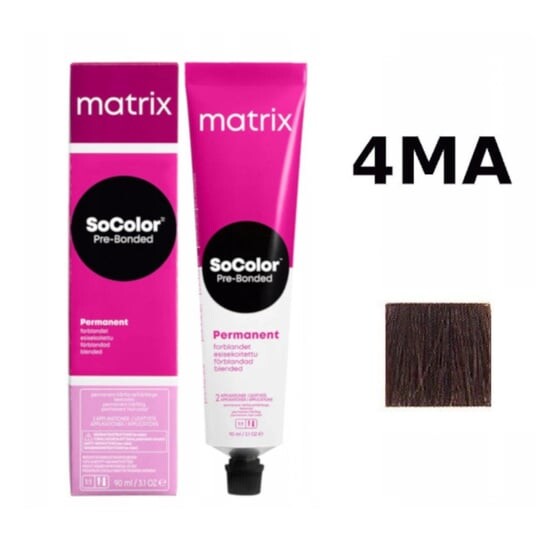 

Перманентная краска для волос Matrix SoColor Pre-Bonded 4MA 90мл
