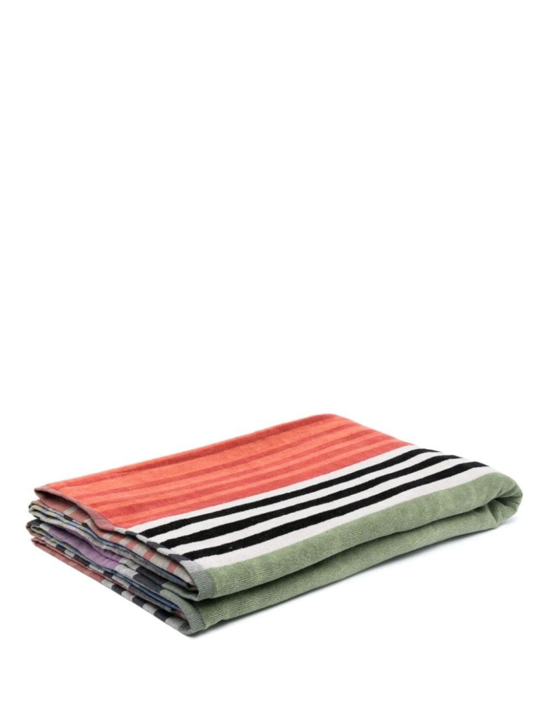 

Missoni Home полосатое одеяло, оранжевый