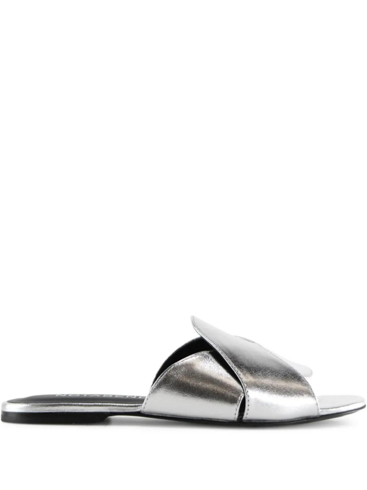 Босоножки-слайды Fanny Metallic Notabene, серебряный