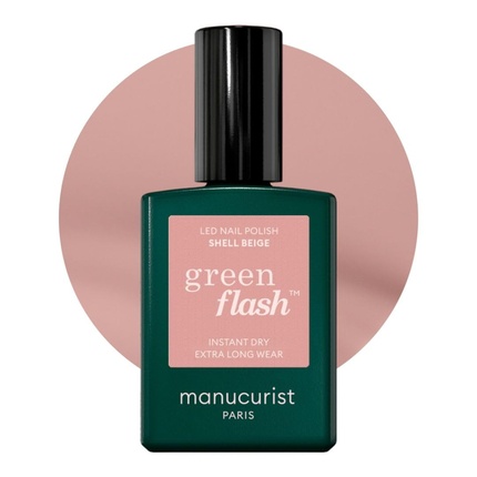 

Зеленый Флэш УФ-лак для ногтей бежевый Rosa Shell без HEMA Manucurist